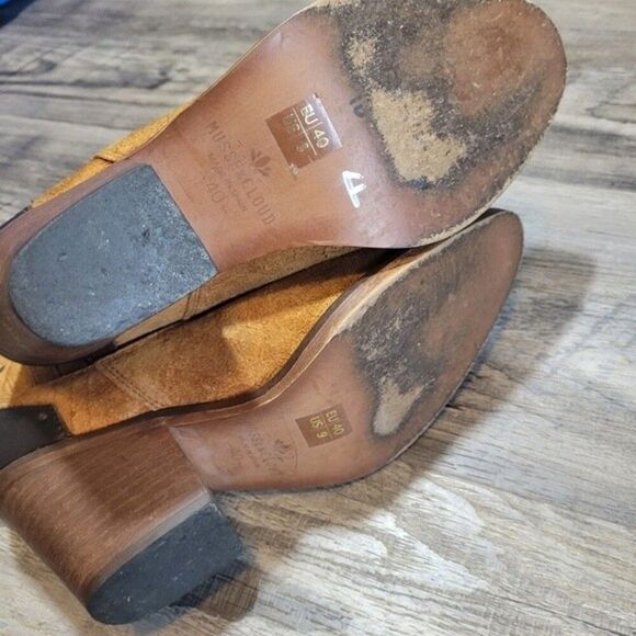 2/30 Muss & Cloud leather suede heeled boots - Picture 7 of 7